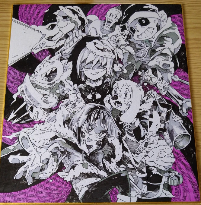 #アナログ絵で魅せてみよ

白黒絵描くの好きです☺️🙌 