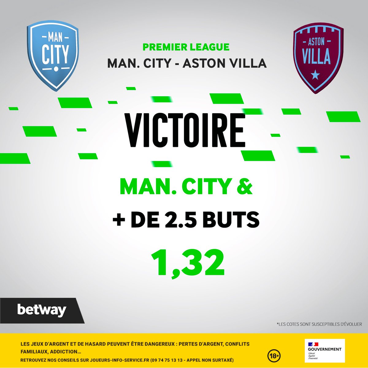 🏴󠁧󠁢󠁥󠁮󠁧󠁿 Manchester City défie Aston Villa cet après midi en #PremierLeague 🔥

🤔 Victoire facile des Citizens ou surprise à l’extérieur ? C’est quoi votre prono la team ?

#MCIAVL