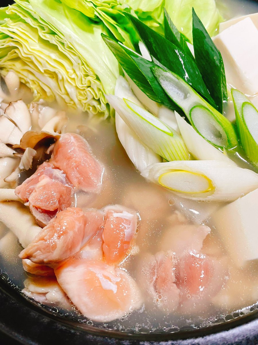 「水炊きご馳走になった博多は白菜じゃなくてキャベツを入れるのか…!美味でした 」|しなこのイラスト