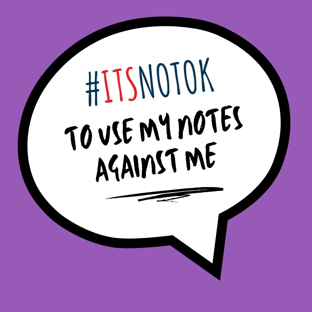 Counselling can have huge benefits, but the risk of session notes being used in the courtroom discourages survivors from seeking support. No survivor should have to choose between justice and healing 💜💚

#ItsNotOk to take away my privacy #keepcounsellingconfidential