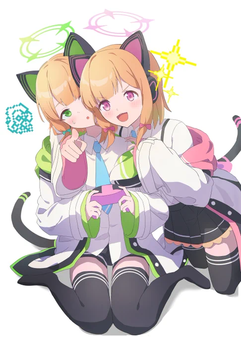 モモイとミドリ#ブルアカ #ブルアカ2周年アート #BlueArchive 