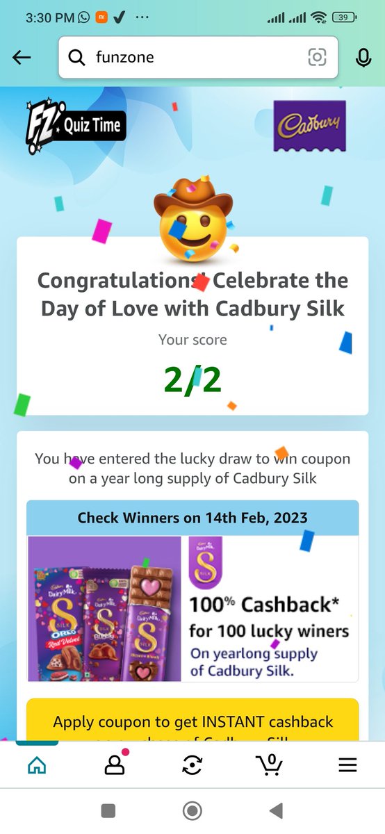 Brajendrabhl's tweet photo. #AmazonQuiz
🥰😋😛 Wow. Tasty https://t.co/HIAWtsuUbB