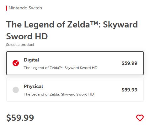 The Legend of Zelda: Skyward Sword HD, Nintendo Switch [Physical