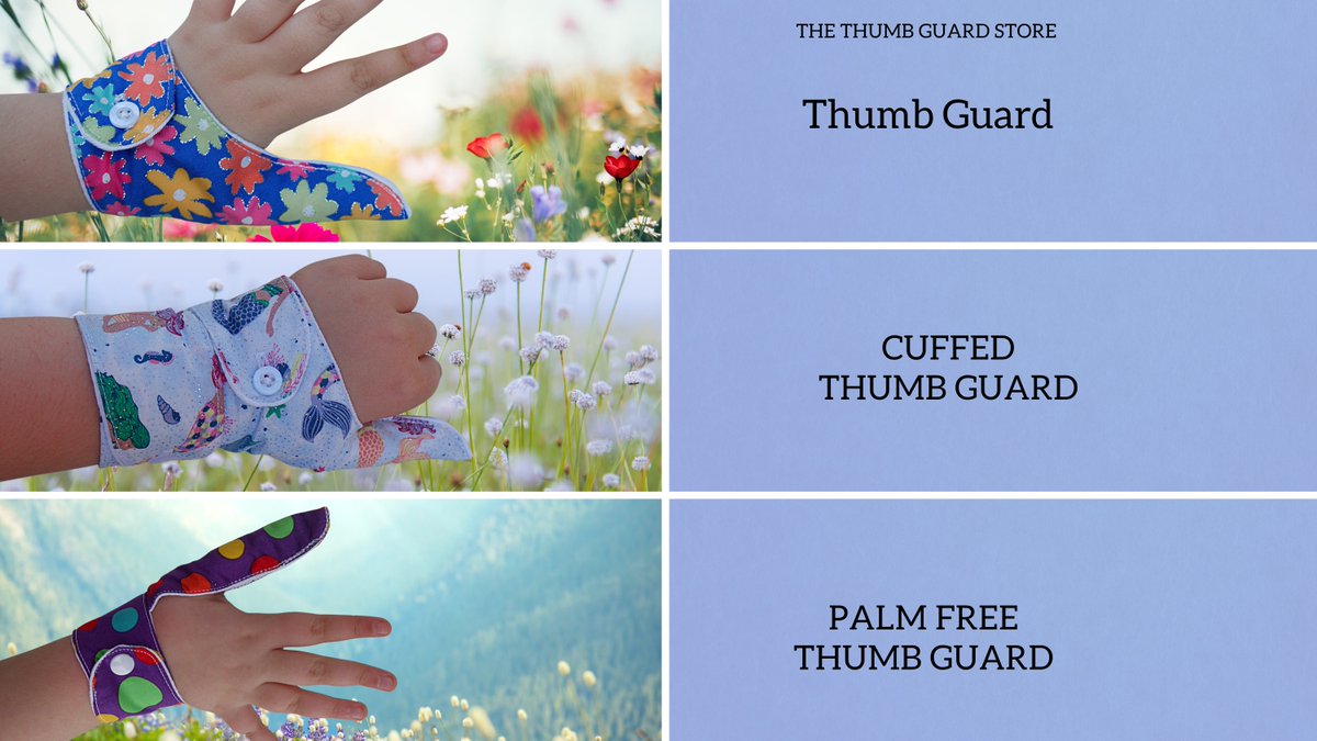 ThumbGuardsNZ's tweet photo. Our fashionable #ThumbGuards help make it easier for children to stop #ThumbSucking , are comfortable, offer a choice of fastenings and are budget friendly https://t.co/YUavq8Qk3l  #MHHSBD  #startingschool #ThumbSuckingAddiction #overbite #openbite #womaninbizhour #craftbuzz https://t.co/NX860uXyXK