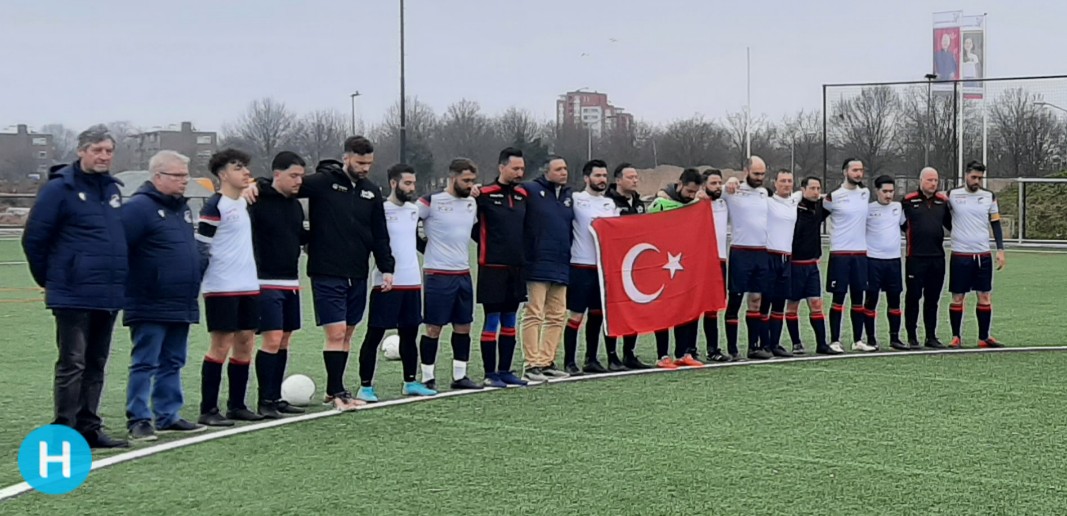 DJMvD's tweet image. De Braak 5 stond tegen VOW 5 uit Zijtaart stil bij ramp in Turkije en Syrië. Erdal Cicek vertelde wat de beelden met de jongens heeft gedaan.