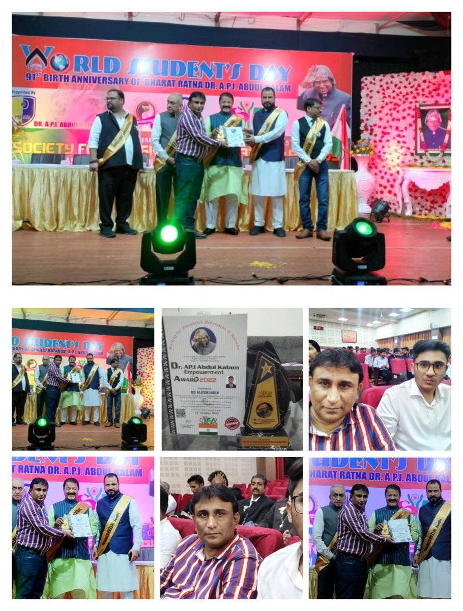 aleemuddin_md's tweet photo. Received APJ Abdul Kalam Empowerment award for outstanding performance in Training and Placements on 15 October 2022. https://t.co/HtsJqPsOFg