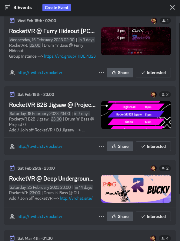 rocket_vr's tweet photo. An update on changes of my bookings!
Who's hyped for the live remote b2b using #MidPointCDN w/ @JigsawTheDJ https://t.co/afbF7sPQo8
