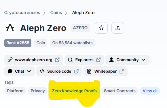 ZKP are trending folks...hii inaweza kuwa kama AI trend.. $CELO $AZERO $IMX $MINA ETC. are on the move