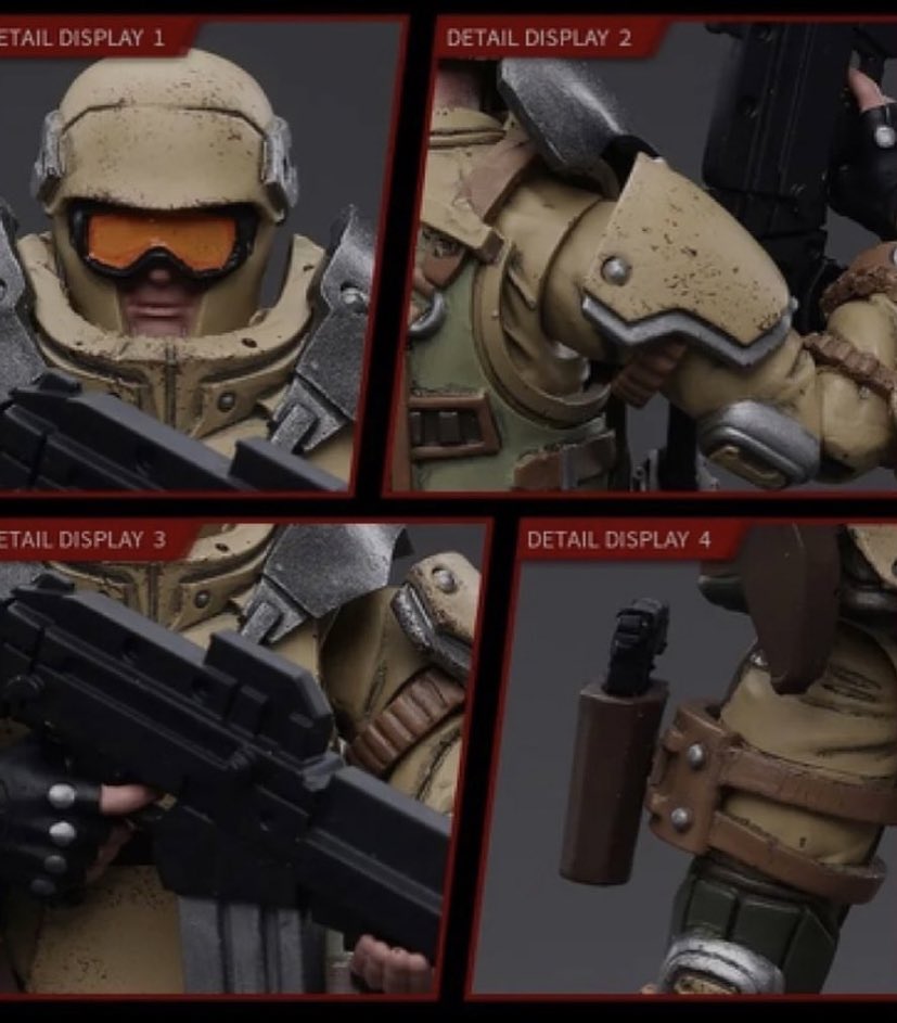PoliplasticPod's tweet photo. Marauder Rangers Unit 2
“Los Merodeadores son una unidad emitida con armadura reforzada y armamentos de asalto, creada para profundizar en la guarida del león y detener las incursiones de los Antípodas en las regiones fronterizas de USAriadna” #Inifinity #JoyToy https://t.co/nGLUdrixOw