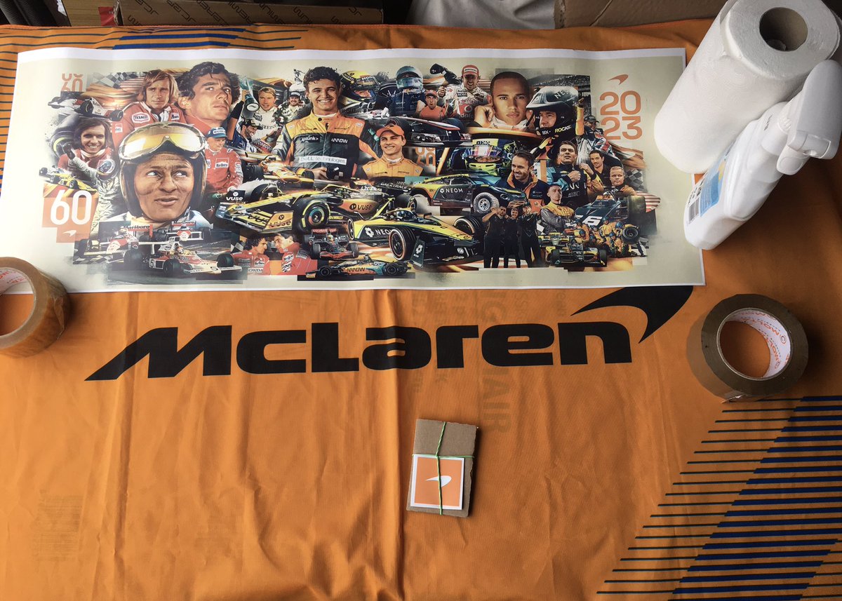 BartLendzion's tweet image. Work in ….. progress 😁 Preparations for the car launch 😁🧡 #newsticker #FansLikeNoOther #teamlikenoother @McLarenF1 @LandoNorris @OscarPiastri #mclarenfamily