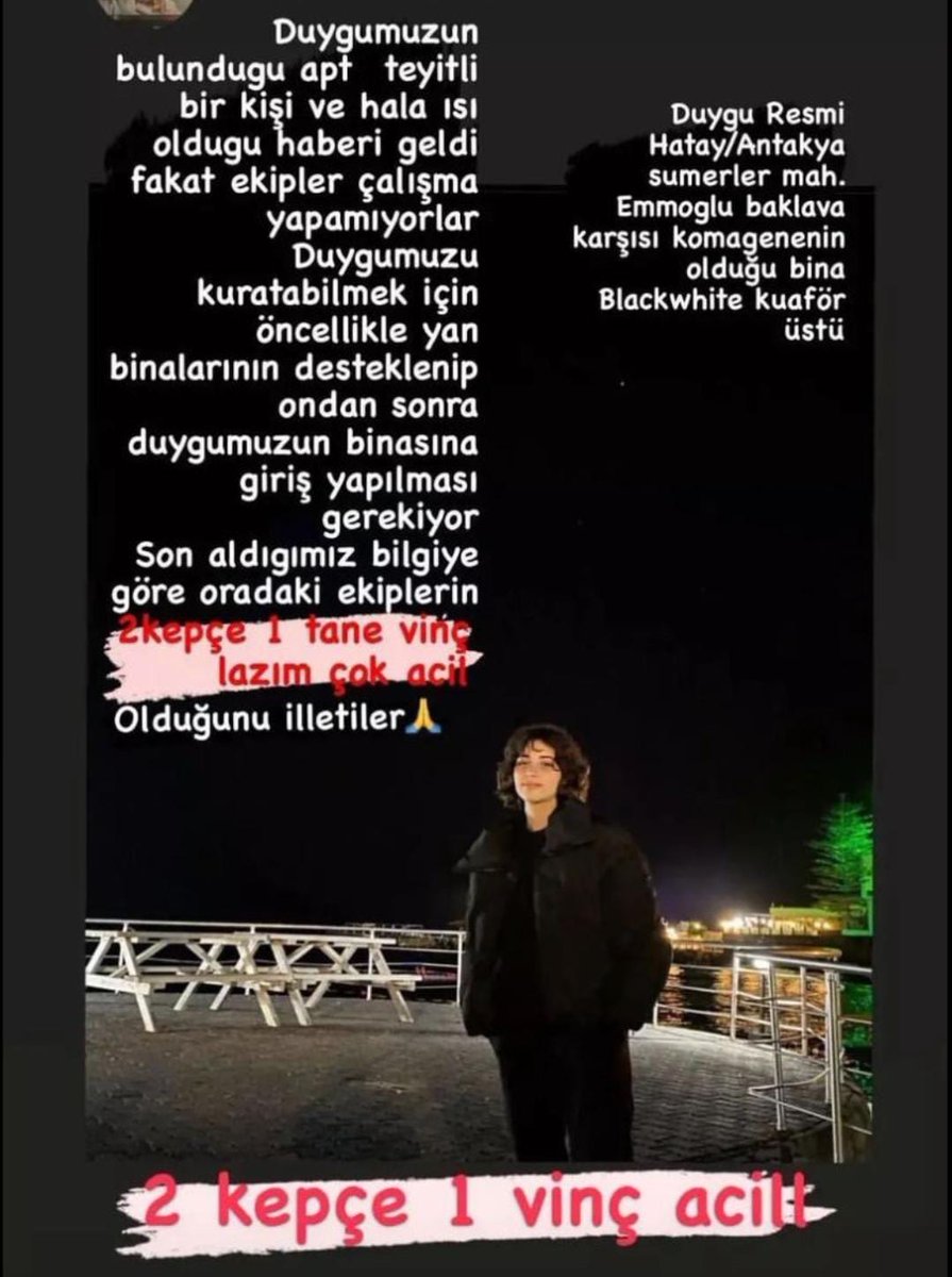 zeeynepturkes's tweet photo. Hatay/Antakya Sümerler mahalllesi Emmoğlu baklava karşısı komagenenin olduğu bina kuaför üstü @BabalaTv @danlabilic @haluklevent @DepremDairesi #deprem #hatay #YARDIMCAĞRISI https://t.co/DUY8TWmBOM