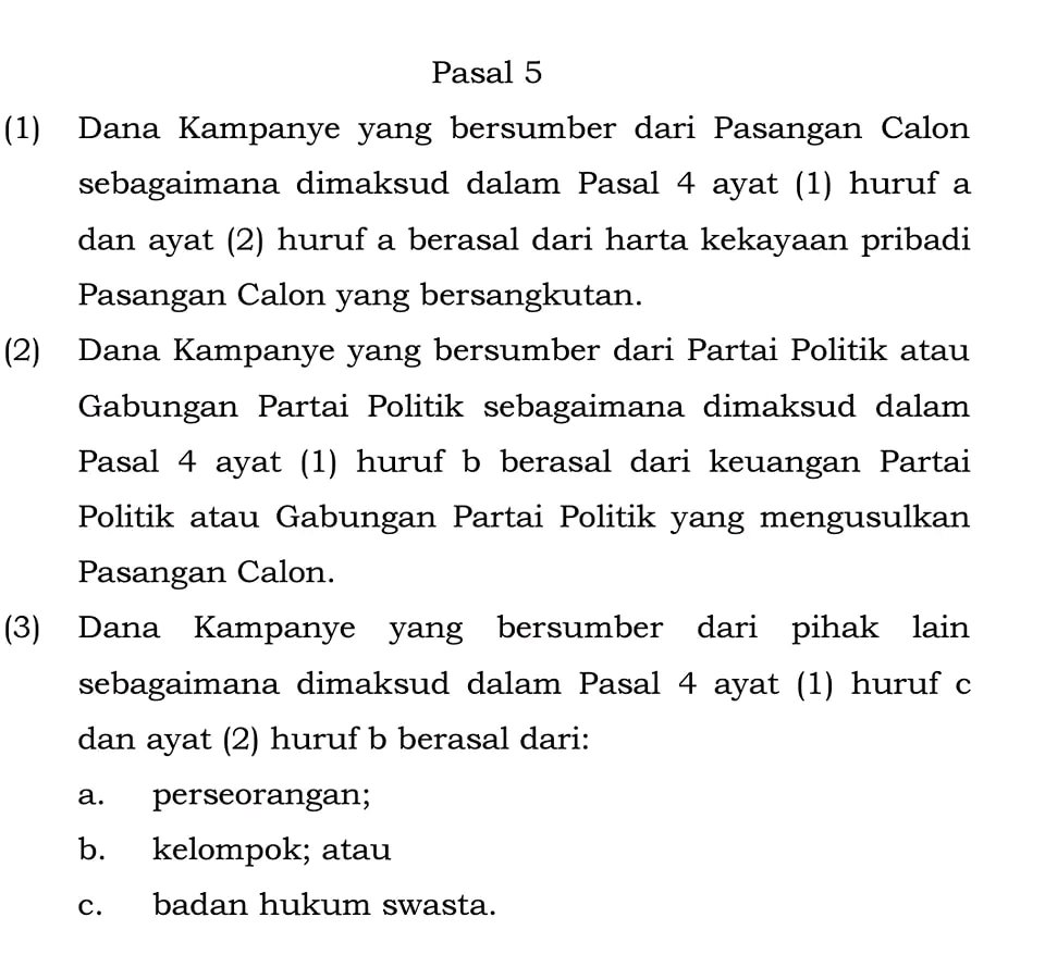 GM_Warrios's tweet photo. #Copast!!

Jika SU mengikhlaskan isu utang piutang, maka dpt diasumsikan menjadi SUMBANGAN (Pribadi). 

menurur UU KPU No.5 tahun 2017, sumbangan dari kelompok/Parpol diatas max 750 jt dan sumbangan perorangan max 75 jt. 

Utk KPU, Sangsi apa yg tepat dikenakan ke Anies ?

 🙄 https://t.co/y3VkiCNkJt