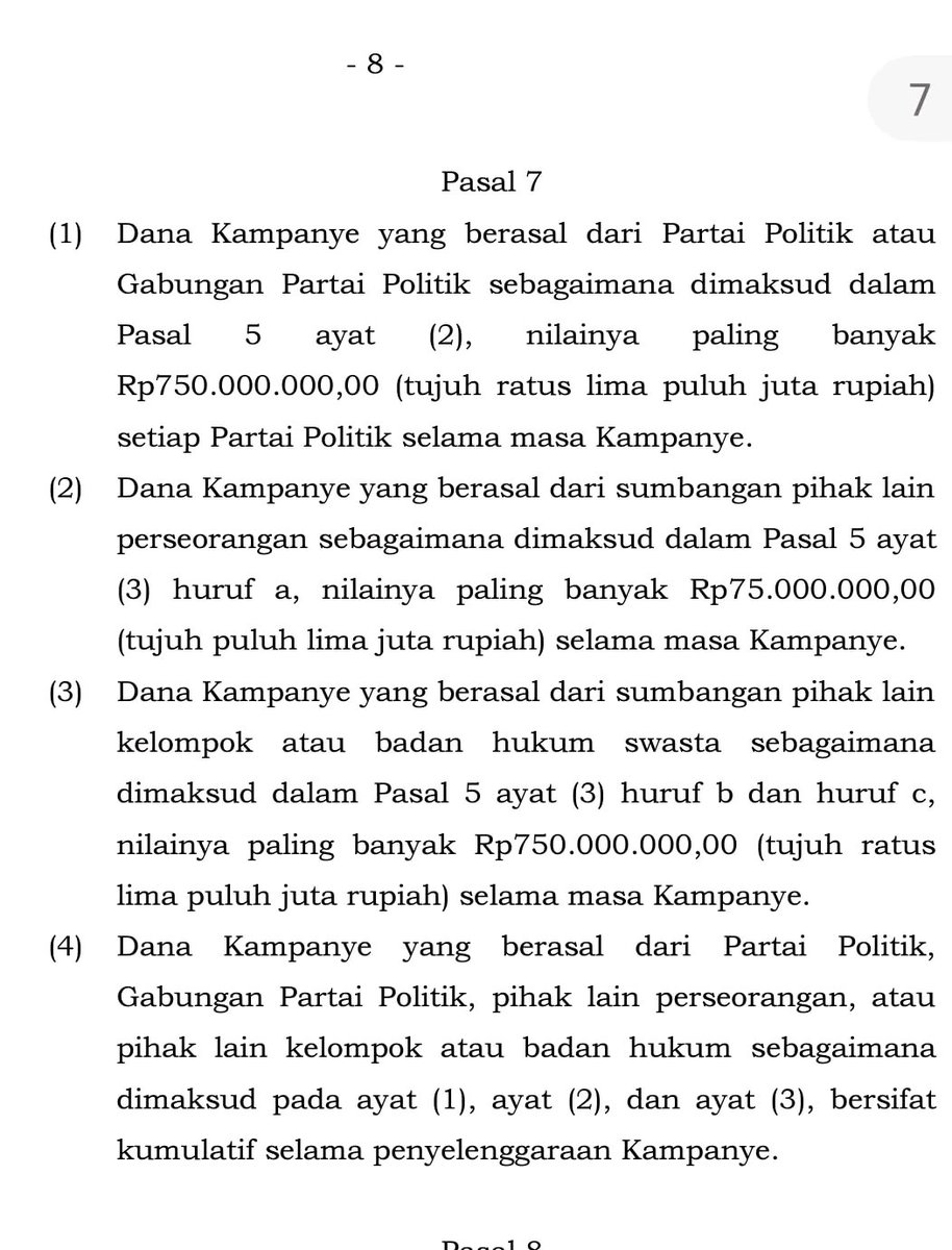 GM_Warrios's tweet photo. #Copast!!

Jika SU mengikhlaskan isu utang piutang, maka dpt diasumsikan menjadi SUMBANGAN (Pribadi). 

menurur UU KPU No.5 tahun 2017, sumbangan dari kelompok/Parpol diatas max 750 jt dan sumbangan perorangan max 75 jt. 

Utk KPU, Sangsi apa yg tepat dikenakan ke Anies ?

 🙄 https://t.co/y3VkiCNkJt