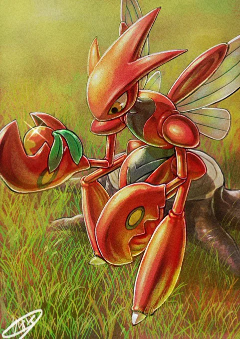 誇張なしで人生で一番描いてるポケモン #ハッサムの日 