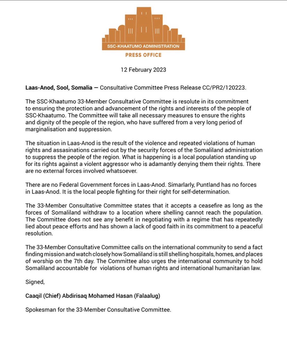 NortheasternWB's tweet photo. A Press Release by the 33-Member Consultative Committee 

12/02/2023
#SSCDecides https://t.co/Vs85y6pINy
