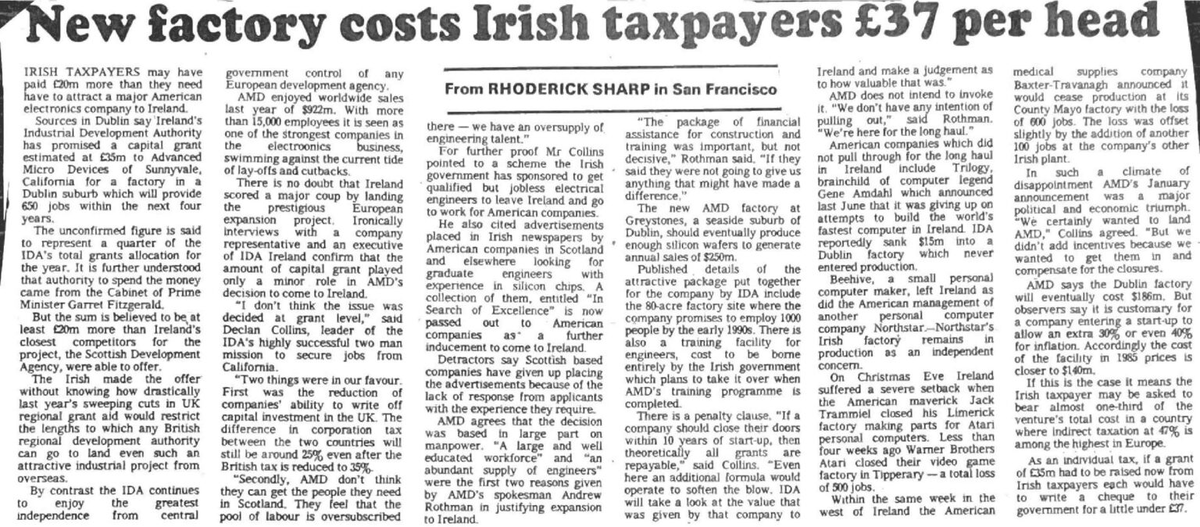 du_dot_ie's tweet image. Interesting article, AMD even bought the site in Greystones, but never went ahead with the project. Instead they would eventually setup in Dresden. Interesting titbit about Atari and Tippeary #TechHistory #IrishTech

source: rhodsharp.com/new-factory-co…