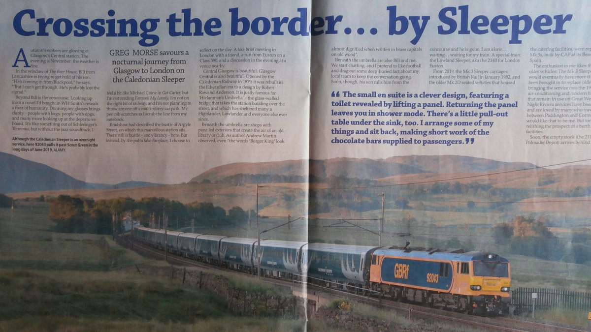 Well thank you <a href="/GregMorseDPhil/">Greg Morse</a> who has namechecked my book 'The Train Kept A-Rollin - How The Train Song Changed The Face Of Popular Music' in his excellent article on UK sleeper trains in the latest edition of <a href="/RAIL/">RAIL Magazine</a> magazine. Honoured, so I am.