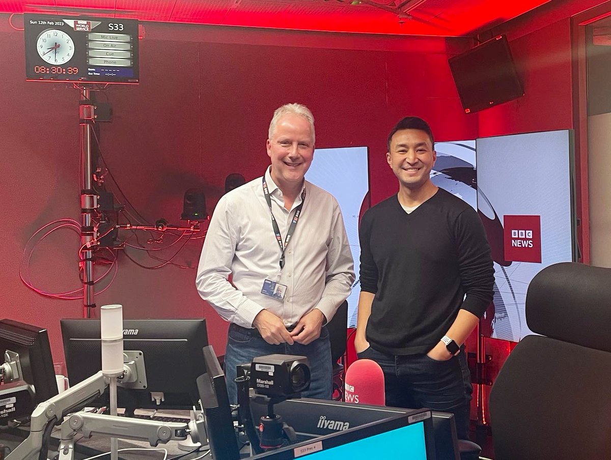 RamyInocencio's tweet photo. 🔊 Starting a Sunday smart with @bbcworldservice and gracious host Julian Worricker on #BBCWeekend. Huge thanks for having me as a panelist with @Colleen_Graffy in Cali. 

The link is live now: https://t.co/URNQ65ZIhc

More #bts looks and words if curious:
https://t.co/eXpI9XNLUb https://t.co/paPFUuMYrM