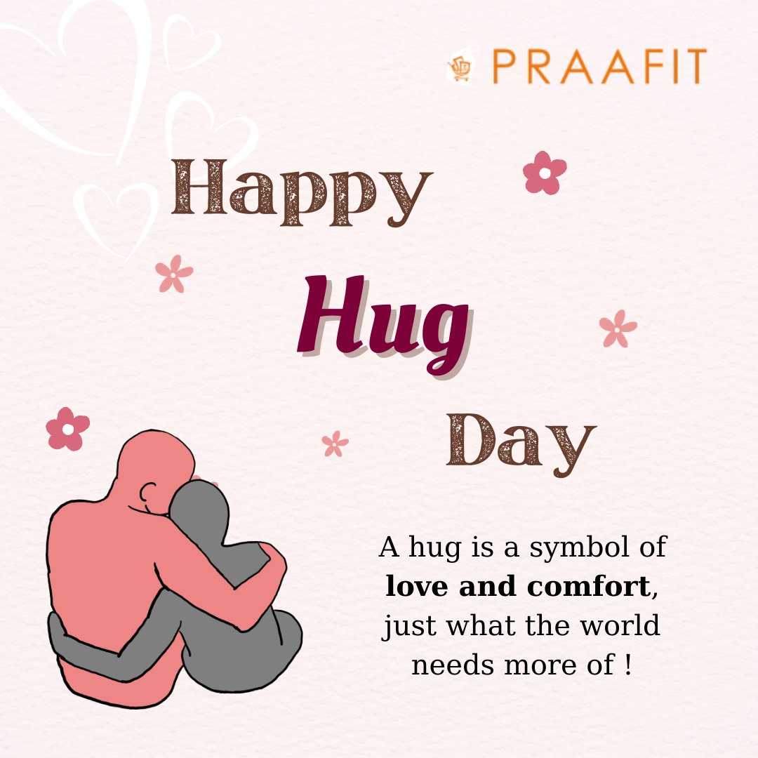 Praafit_'s tweet photo. On this Hug Day, let's make a promise to show affection and kindness to everyone in our lives.π
Happy Hug Day π€
.
.
.
.
#praafit #HugDay #Hugs #ValentinesDay #ValentinesWeek #SpreadKindness #SpreadLove https://t.co/86iOrHNu4H