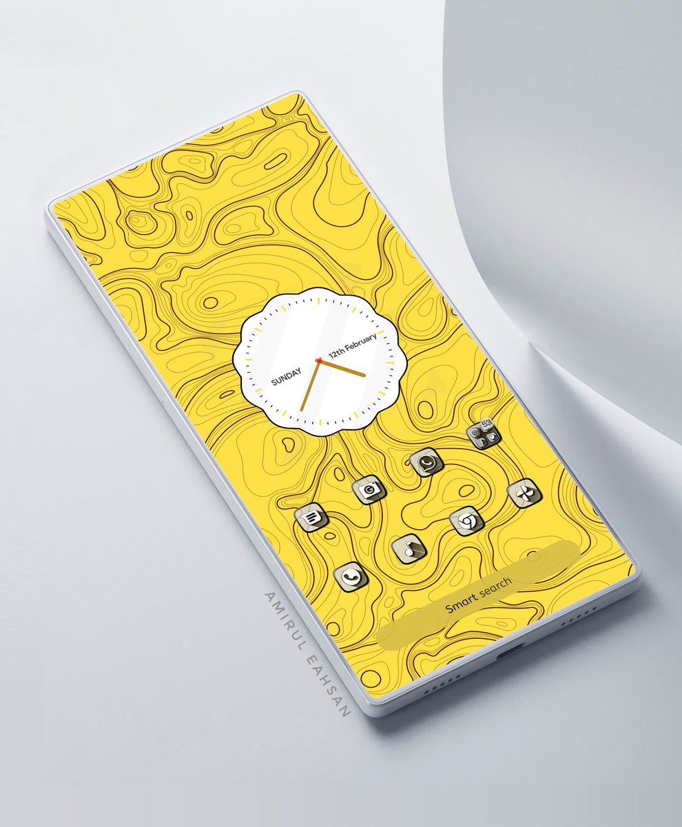 EahsanCh's tweet photo. #SL02
Topo Graphic...
×Launcher: Smart Launcher @SmartLauncher
×Wallpaper: Waves Wallpapers @ArrowWalls
×Icon: Icon Pack Studio
×Widgets:
-MIUI 13 KWGT @DroidDecor
×Template: @andro_idfans
@AndroidAuth
#aahomescreens
@WallersGallery
#Android
#wallpaper
#yellow
#pattern
#Map
#icon https://t.co/x6Uqbw4ird