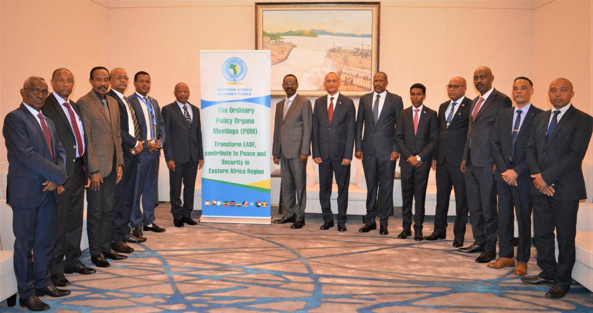 The Speaker of @hof_ethiopia Hon @TagessechaffoD 'officially opened the Eastern Africa Chiefs of Defence and Security meeting' as part of the 31st @EASF4Peace Policy Organs Meetings in #AddisAbaba, #Ethiopia. 🇧🇮🇰🇲🇧🇮🇩🇯🇪🇹🇰🇪🇷🇼🇸🇨🇸🇴🇸🇩🇺🇬 contribute to #Peace & #Security in the region.'