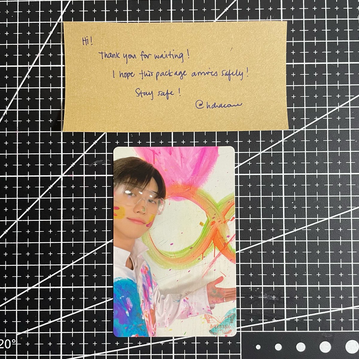 saeouii's tweet photo. β©β§βΛ π #MailSaee β©β§βΛ
β°ββ from: @hchaeone βββ―
Hao arrived na po. Thank you so much for packing him safely and also for the smooth transaction π«Ά https://t.co/HvFzX63nt9
