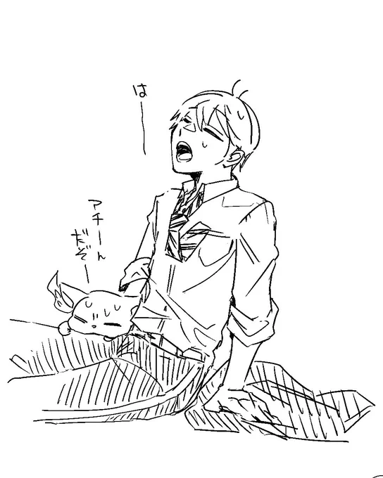 仲良しぐりちゃんとお衣装を着せてもらった監くん 