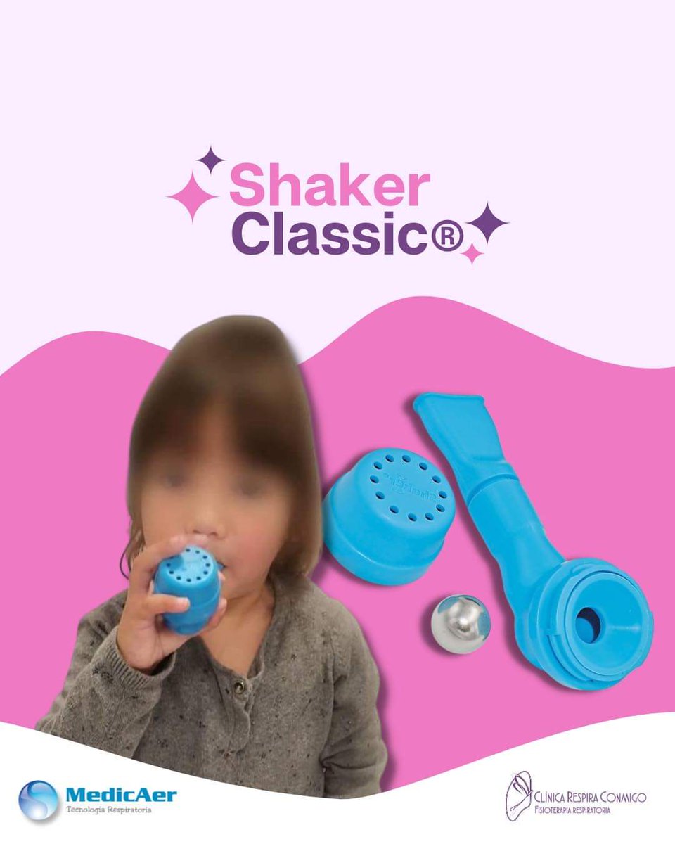 PEP oscilante Shaker Classic®️ movilización de secreciones y reclutamiento alveolar. Puede utilizarse a partir de 4 años. #fibrosisquistica #epoc #bronquiectasia <a href="/Inmavinuesa1/">Inma Vinuesa</a> <a href="/FISIOSEPAR/">Fisioterapia SEPAR</a> <a href="/ConmigoRespira/">Clínica Respira Conmigo</a> <a href="/Rev_Neumocan/">Neumocan</a> <a href="/SociedadGRAP/">Sociedad GRAP</a> <a href="/POWERbreathe_Es/">Info POWERbreathe</a> <a href="/POWERbreatheUK/">POWERbreatheUK</a> 🩺🫁💯👍
