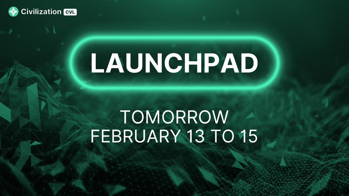 Dear CVL HOLDERS
Tomorrow's Lunchpad February 13th to February 15th inclusive!

Main platforms for the LAUNCHPAD:
Azbit (8:00 UTC)
Coinstore (8:00 UTC)

Total tokens available for sale (allocation):
Azbit for 20.000$
Coinstore for 100.000$

Purchase rate on the launchpad: 0.008 $