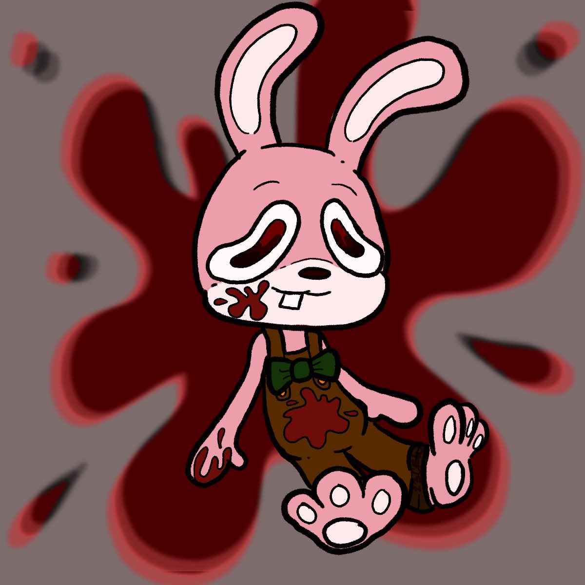 lovelyyuniverse's tweet photo. Robbie :) #robbierabbit #silenthill #horrorart https://t.co/U7E77rzbqU
