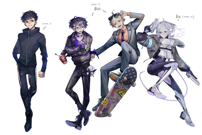 #TRPG初めて一番最初の絵と最新の絵を比べて自己肯定感を上げるためのタグProcreate小学校2年生 