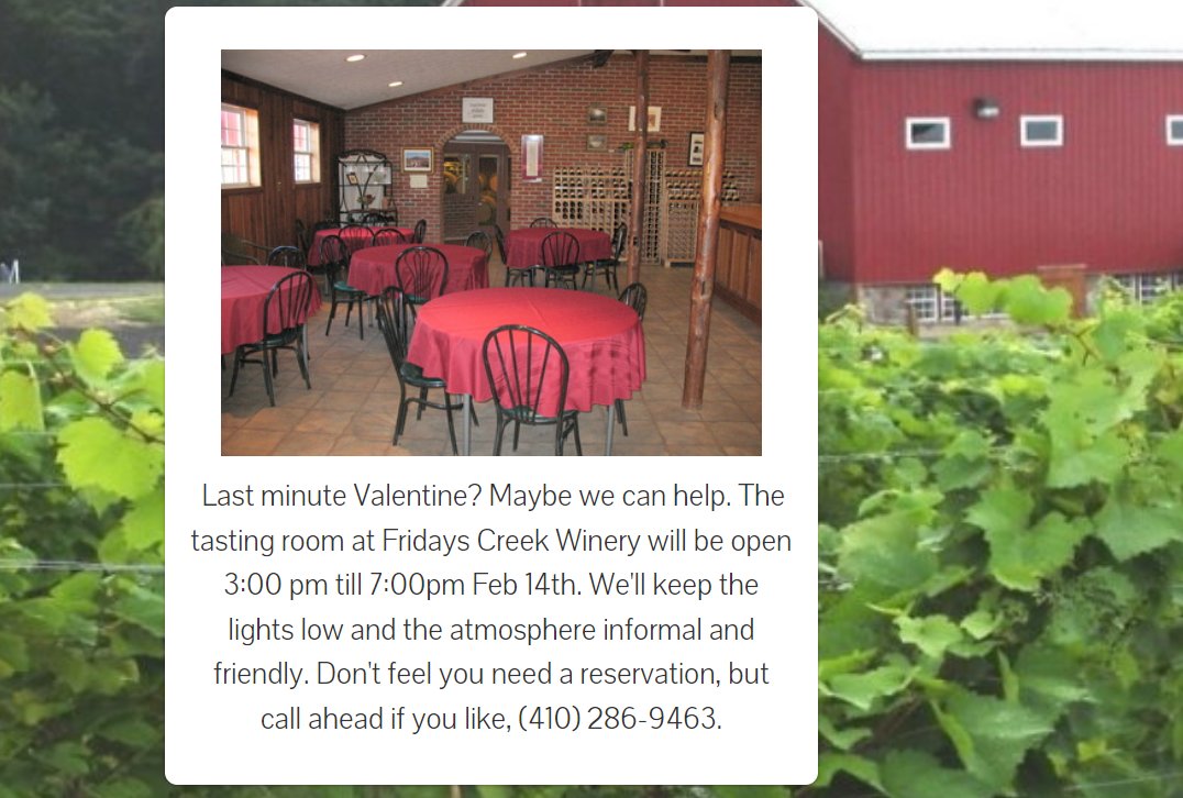 Fridays Creek Winery (@fridayscreek) on Twitter photo 