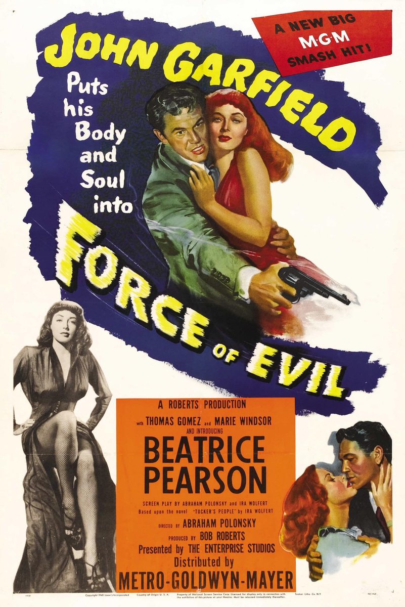 disc_connected's tweet photo. ***ANNOUNCEMENT***
Coming soon soon @kinolorber: #ForceOfEvil (1948)!
2022 HD Master from a 4K scan of the 35mm Fine Grain by Paramount Pictures in Association with The Film Foundation and UCLA
Starring John Garfield, Marie Windsor, Thomas Gomez & Beatrice Pearson โ https://t.co/lOhahG6nRI