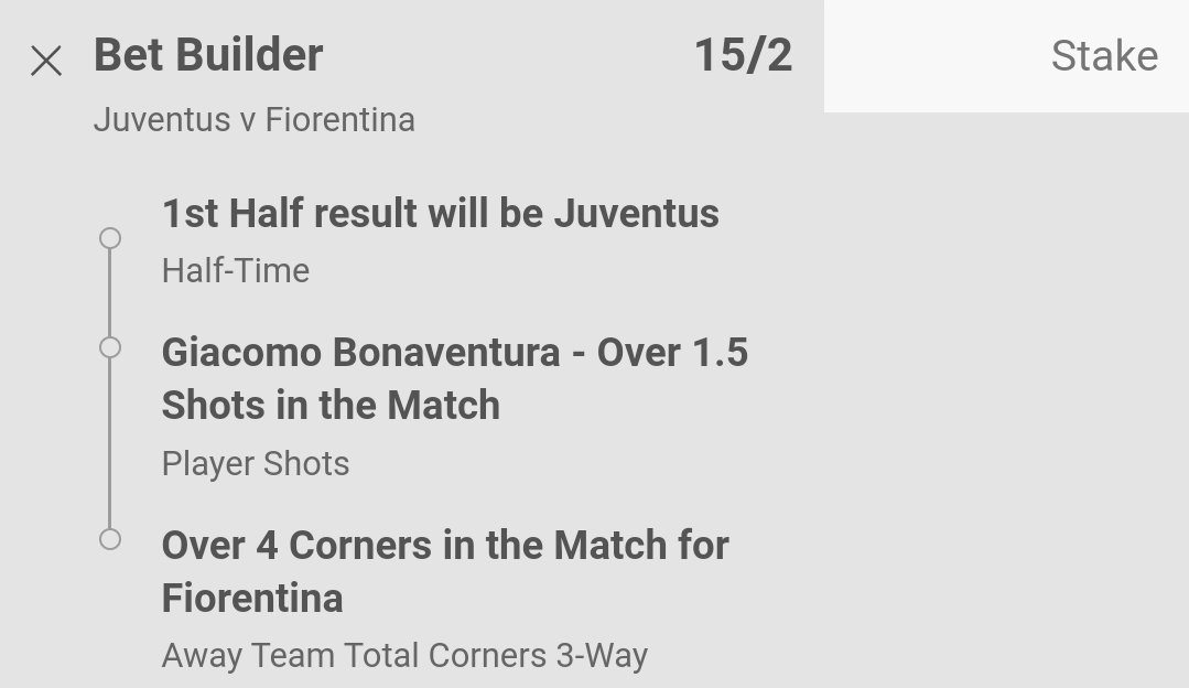 GoatPrediction's tweet image. Juventus vs Fiorentina🇮🇹

Juventus Win First Half📝
Over 1.5 Bonnaventura Shots📝
Over 4 Fiorentina Corners📝

Odds 8.5✅
Stake 0.5 Units💰
(Bet 365)