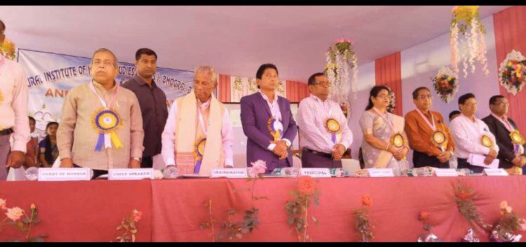 Inaugurated the Annual Day Celebrations of RIHS College, Bhograi along with @BPSethi, Principal Secretary Govt of Odisha as Chief Guest along with Honourable Dignitaries on Stage and Teachers, Student.