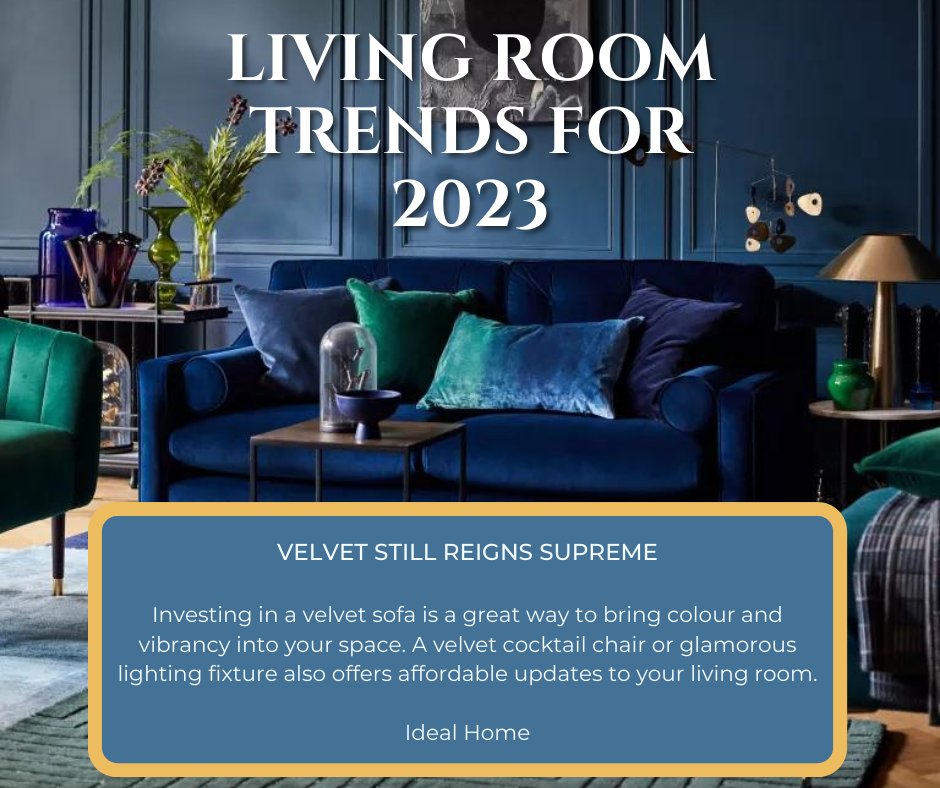 Living Room Trends: Velvet Still Reigns Supreme