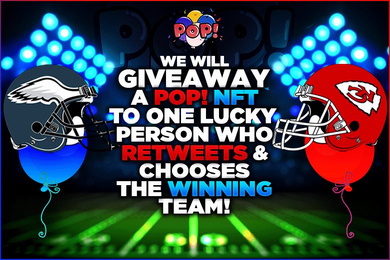 PopRoyaleNFT's tweet photo. 🎈POP! NFT GIVEAWAY! 

Who are you rooting for tonight?! 

Let us know in the comments and one lucky winner will get a POP! NFT! 

1️⃣Like + RT + Follow
2️⃣Comment the winning team 👇 https://t.co/a5cNimKcNF