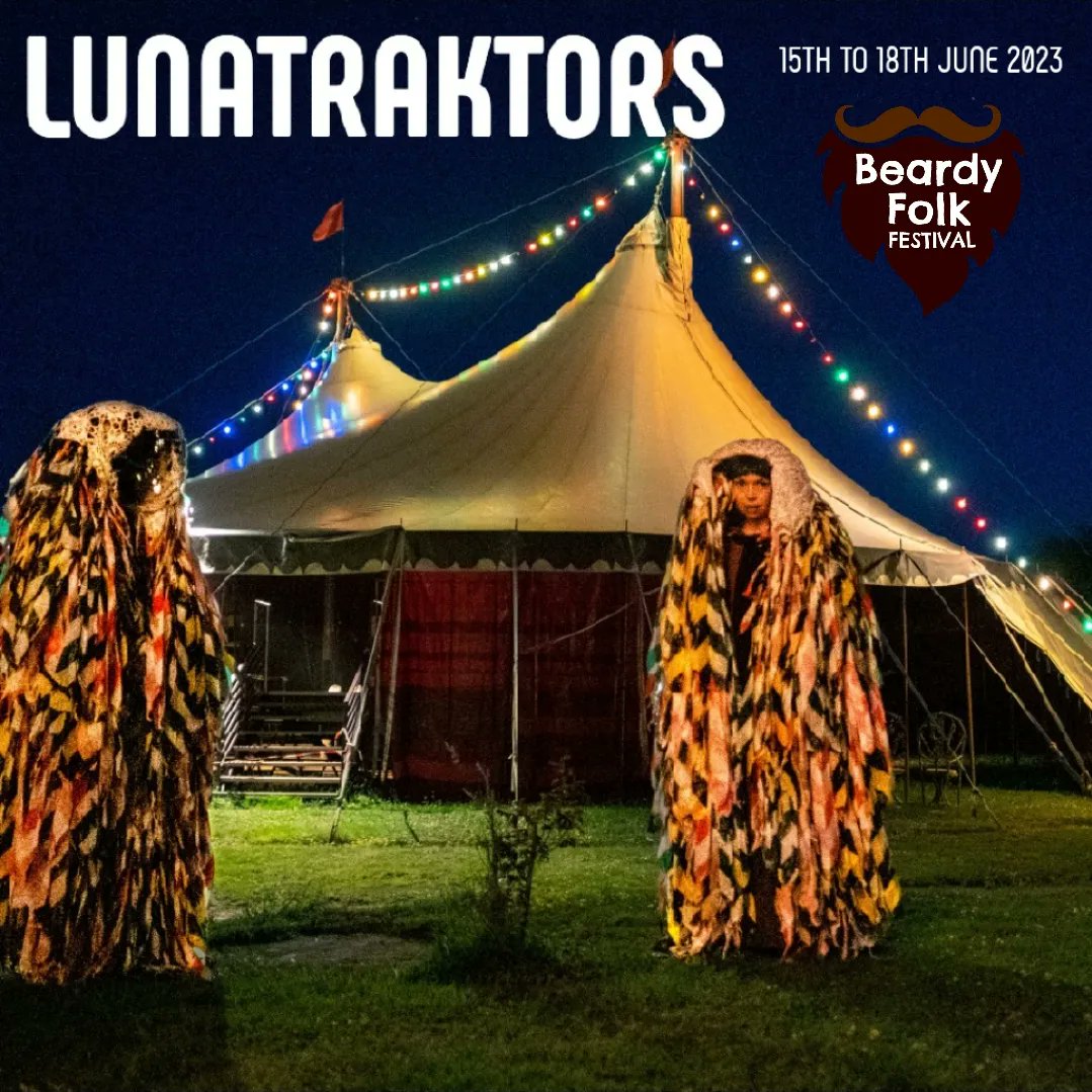 🔥 CONFIRMED 🔥 We're delighted to welcome back @lunatraktors to the Orangery Stage at Beardy Folk Festival on Sunday 18th June 2023 🙌 #lunatraktors #brokenfolk #FolkMusic #beardyfolk #festival #June2023 #dancingincircles