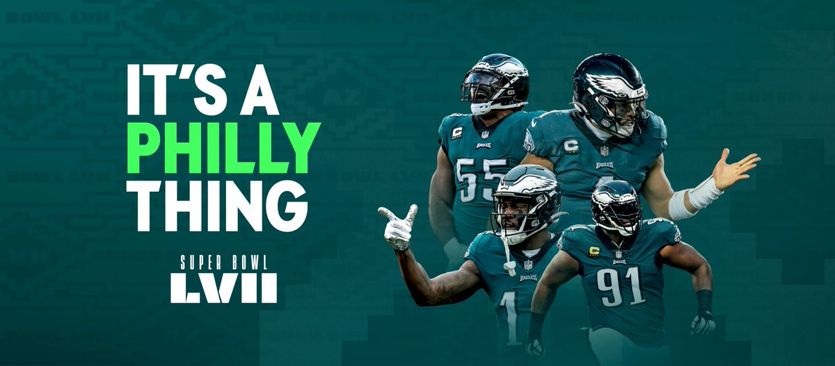 On Sundays, we watch football 🏈 but on this Sunday we watch the Eagles play in the Big Game! 📣 E-A-G-L-E-S, Eagles! 🦅 Go Birds!