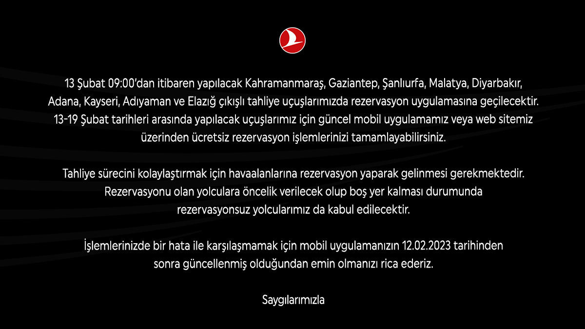TK_HelpDesk's tweet photo. ℹ 
Yolcularımızın Dikkatine; https://t.co/JmV1itmyW3