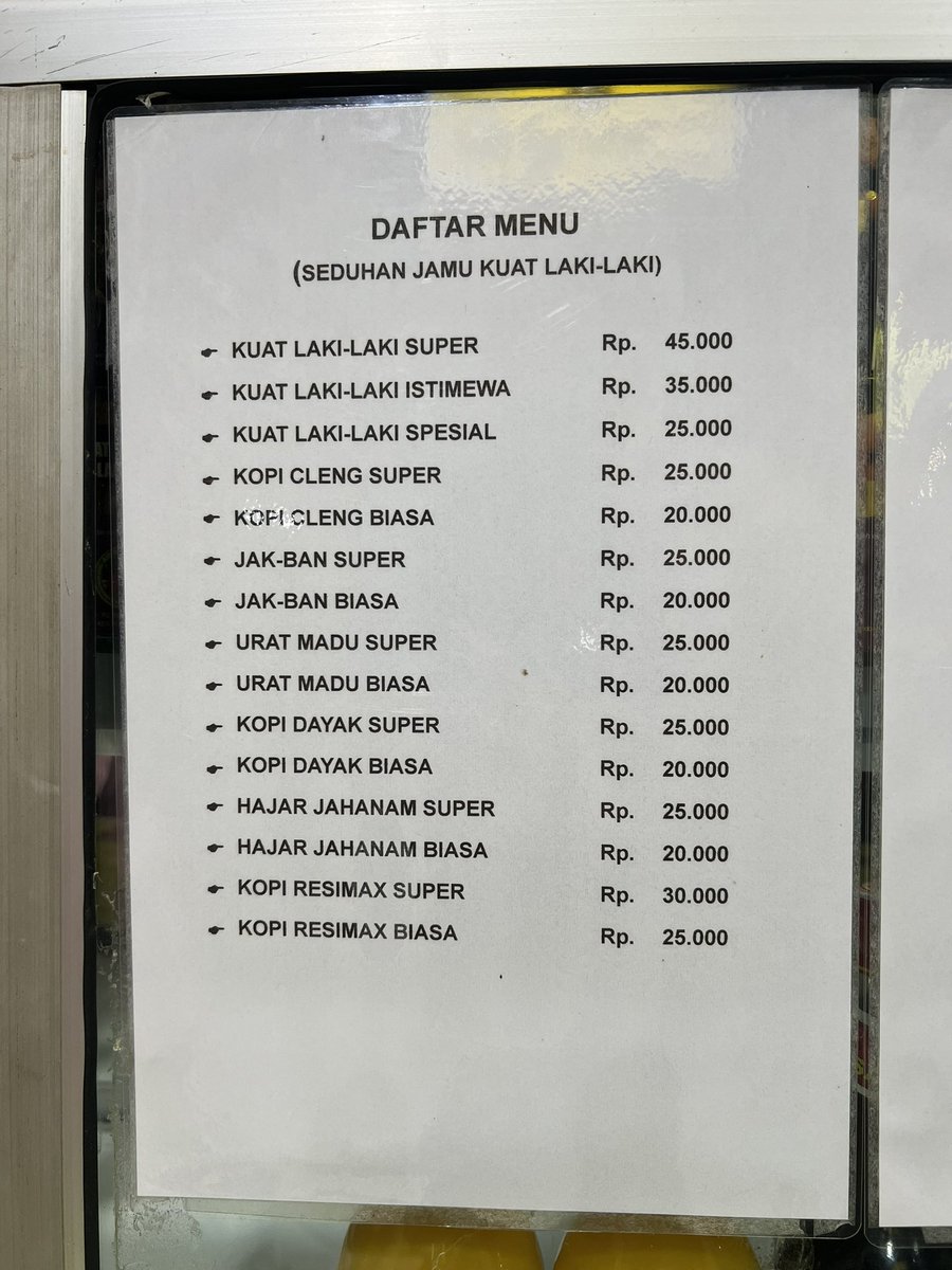 selemah itu ya? sampe asa jamu kuatnya 😂🫣