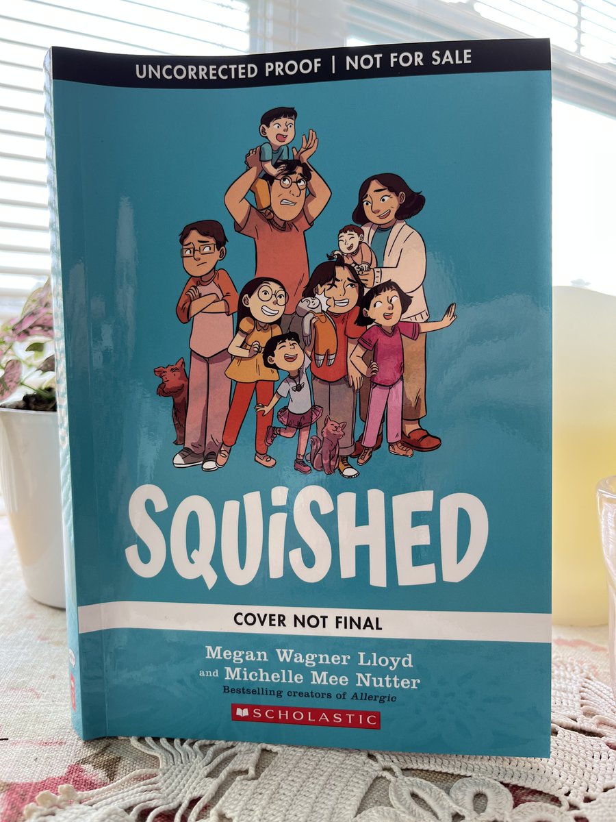 DrLMaucione's tweet image. Squished by Megan Wagner Lloyd and @buttersketch_ is a fun and heart-warming story about navigating life as a member of a big family. It will be a hit w/fans of realistic #graphicnovels. Out in March. @Scholastic @Jenann4r @lauramossa @MsSauerReads  #bookexcursion