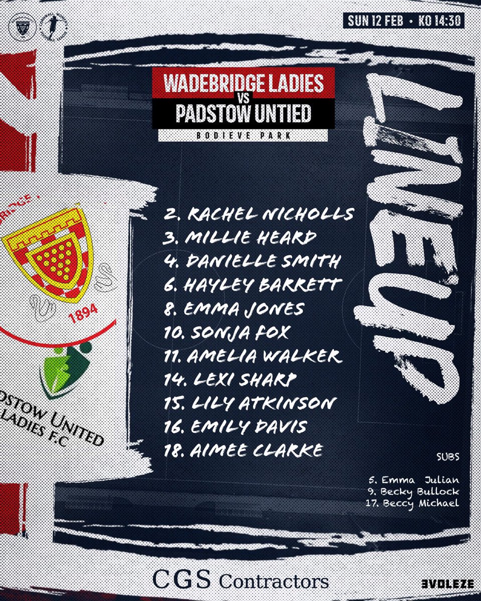 smivs18's tweet photo. Starting line up for #wadebridge today 

@swsportsnews @devoncornwallfc @sportscornwall @TheCWFL @TheBridger1894 https://t.co/O3ZmouvAAH