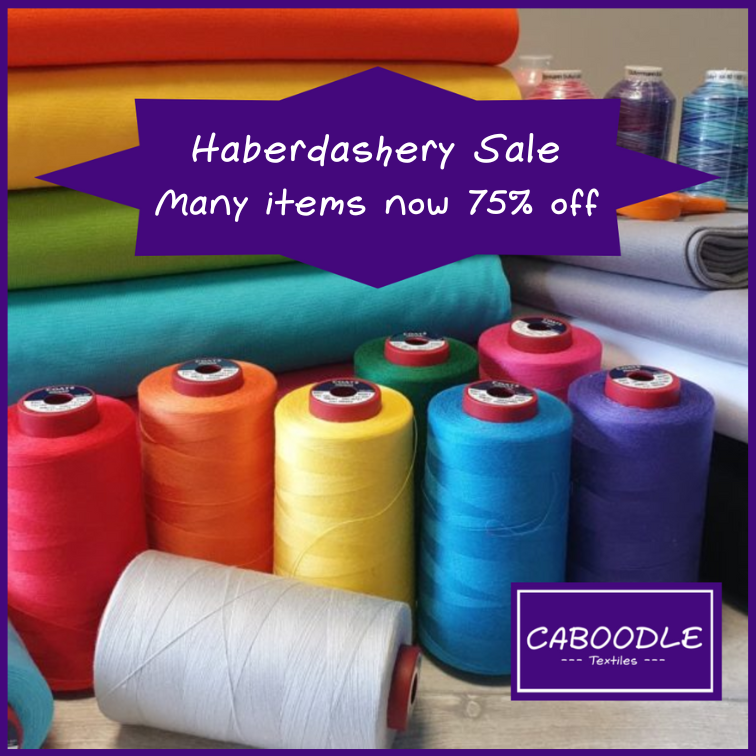 Haberdashery Clearance continues with many items now 75% off! - mailchi.mp/caboodletextil…