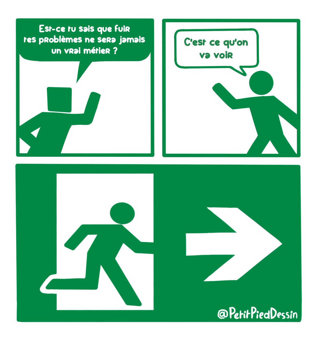 PetitPiedDessin's tweet photo. La fuite https://t.co/K5veJjHdr2