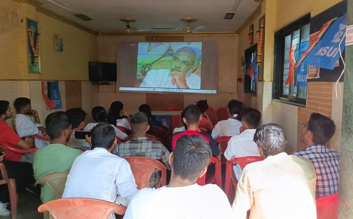 nsui's tweet photo. The Documentary of BBC film was shown to the students by NSUI MUMBAI.

BBC Documentary showed: How Modi betrayed his country. How to kill democrary.

BBC documentary is also an example of exposure of a crime, country will never forgot who was the person behind Gujarat Riots. https://t.co/2YWwHZNDFd
