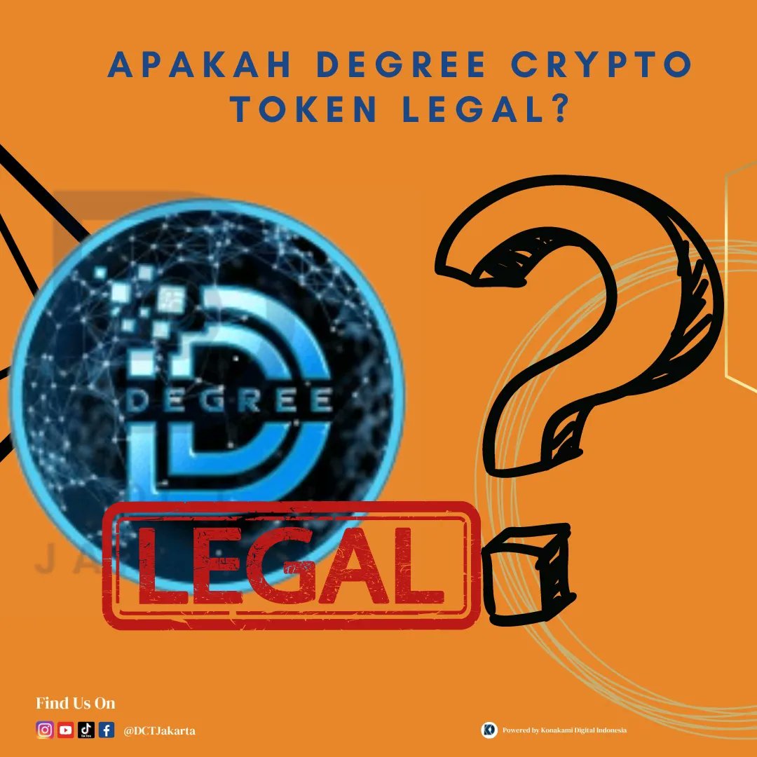 DctJakarta's tweet photo. Buat yang masih suka bertanya-tanya apakah Degrre Crypto Token sudah Legal beredar dan diperjual belikan, ini jawabanya ya guys! 

For information detail :
*WhatsApp admin*
- 0821 1000 6164
- 0896 1000 6164

 #crypto #investing #profit #legal #bisnishalal  #onlinebussines #halal https://t.co/08DmtykxiF