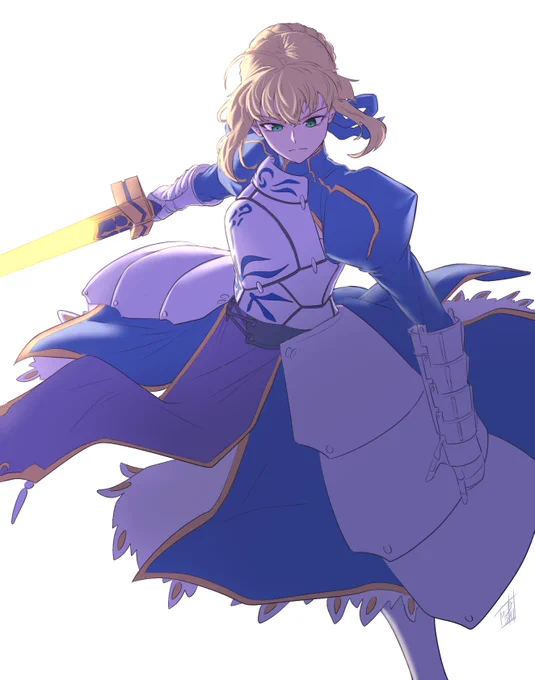 セイバー。Fate/stay night 