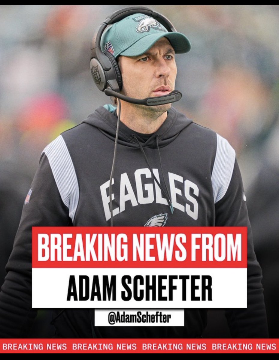 AdamSchefter's tweet photo. The Indianapolis Colts have targeted Eagles’ offensive coordinator Shane Steichen to be their next head coach after informing other remaining candidates this morning that they are moving in a different direction, sources tell ESPN. https://t.co/VgUa5YFXfa