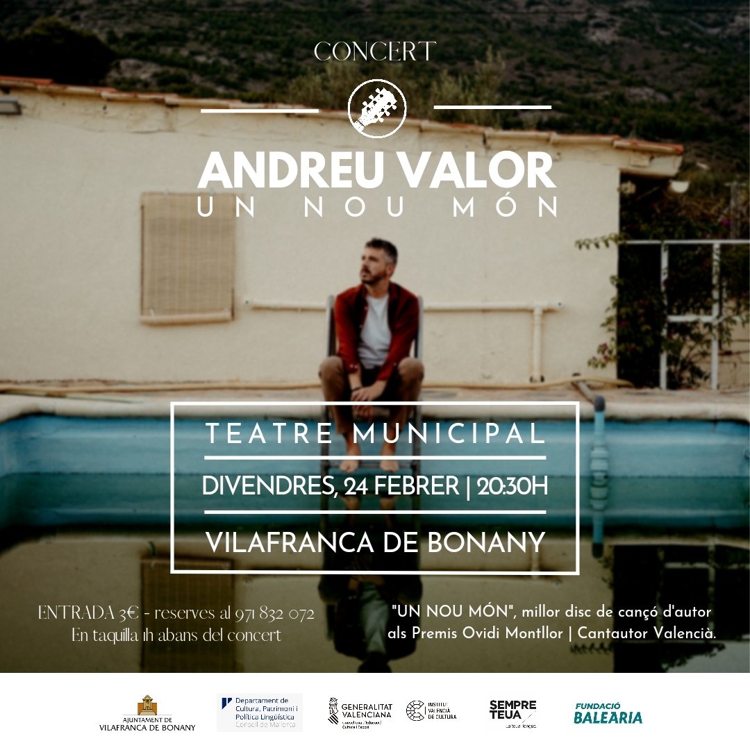 AndreuValor's tweet photo. En dos setmanes, #Mallorca. Us portem #UnNouMón.
#VilafrancaDeBonany #Moscari #Esporles
@AjEsporles @ateneuesporles @EntusiastesIB3 @IB3noticies @ocbcat @OCB_Inca @ocbalaro @ArtaOcb @MESperMallorca @llenguamallorca @MallorcaUep @ConselldeMca https://t.co/3XcKPLfh3Z